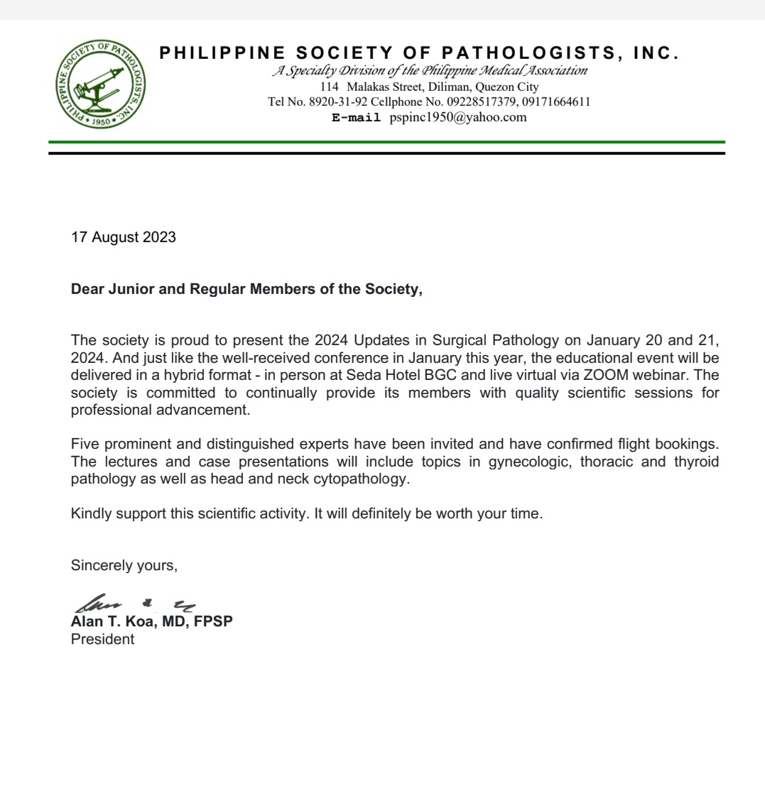 Philippine Society of Pathologist